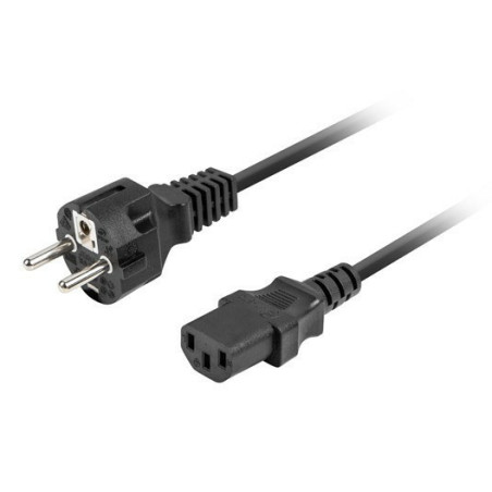 Lanberg CA-C13C-14CC-0018-BK CA-C13C-14CC-0018-BK, 1,8 m, C13 acoplador, CEE7/7