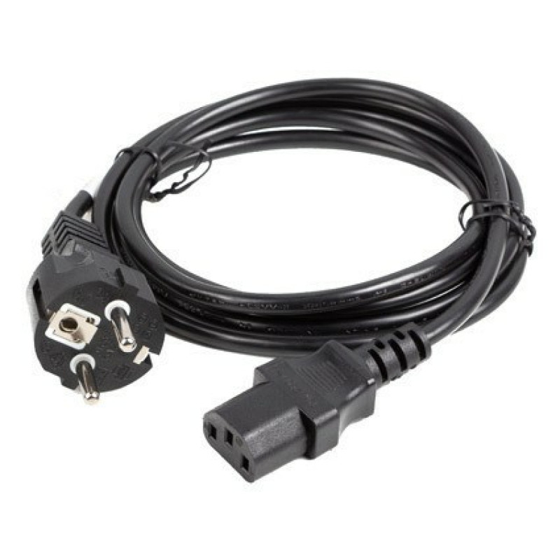Lanberg CA-C13C-14CC-0018-BK CA-C13C-14CC-0018-BK, 1,8 m, C13 acoplador, CEE7/7