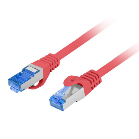 Lanberg PCF6A-10CC-0100-R PCF6A-10CC, 1 m, Cat6a, S/FTP (S-STP), RJ-45, RJ-45, Rojo