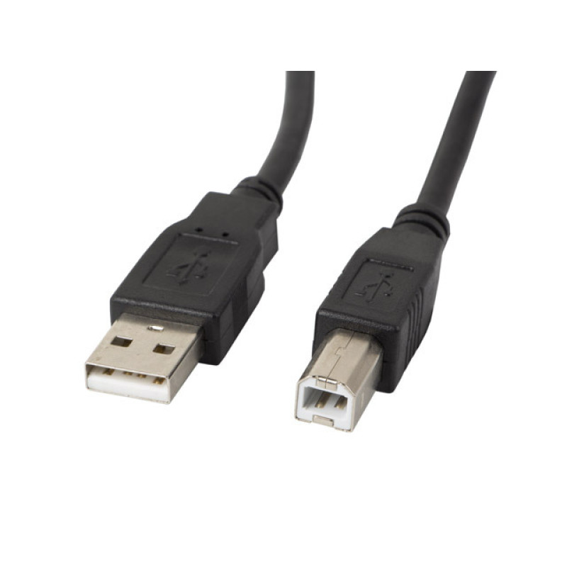 Lanberg CA-USBA-11CC-0005-BK CA-USBA-11CC-0005-BK, 0,5 m, USB A, USB B, USB 2.0, 0,48 Gbit/s, Negro