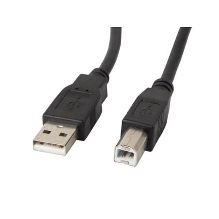 Lanberg CA-USBA-11CC-0005-BK CA-USBA-11CC-0005-BK, 0,5 m, USB A, USB B, USB 2.0, 0,48 Gbit/s, Negro