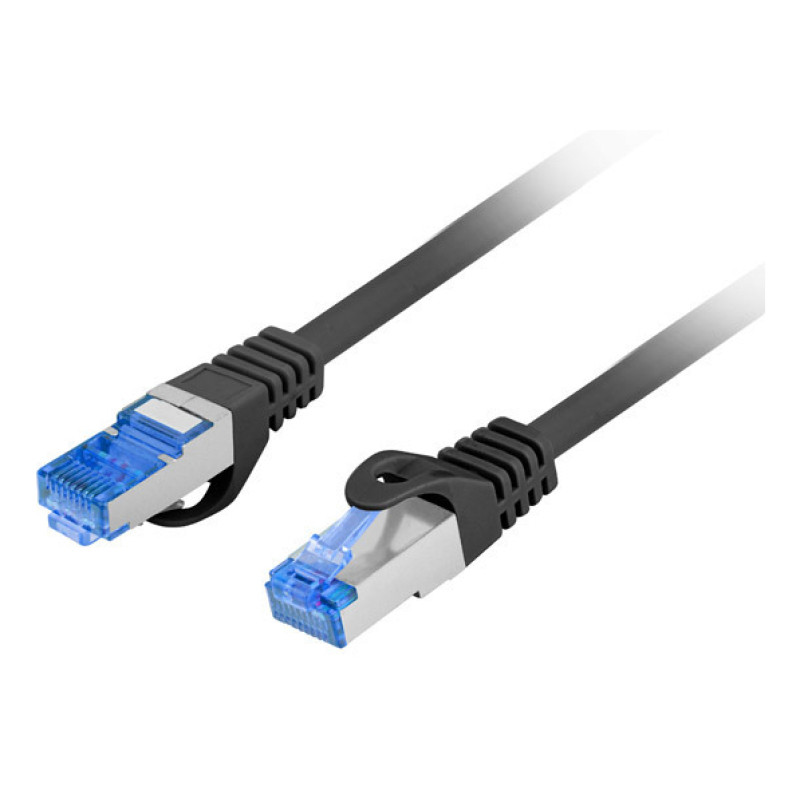 Lanberg PCF6A-10CC-0150-BK PCF6A-10CC, 1,5 m, Cat6a, S/FTP (S-STP), RJ-45, RJ-45, Negro