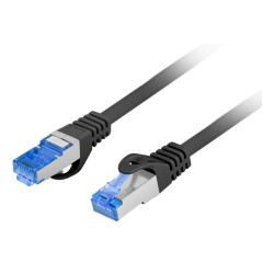 Lanberg PCF6A-10CC-0200-BK PCF6A-10CC, 2 m, Cat6a, S/FTP (S-STP), RJ-45, RJ-45, Negro