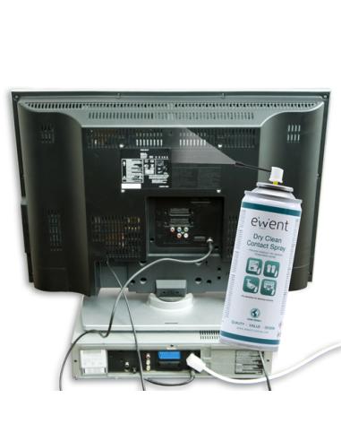Ewent EW5614 kit de limpieza para computadora Pantallas / Plásticos, Universal Espray para limpieza de equipos 200 ml