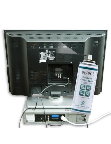 Ewent EW5614 kit de limpieza para computadora Pantallas / Plásticos, Universal Espray para limpieza de equipos 200 ml