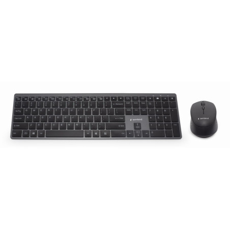 Gembird KBS-ECLIPSE-M500-ES KBS-ECLIPSE-M500-ES, Inalámbrico y alámbrico, USB + Bluetooth, Switch de tecla de tijera, QWERTY,