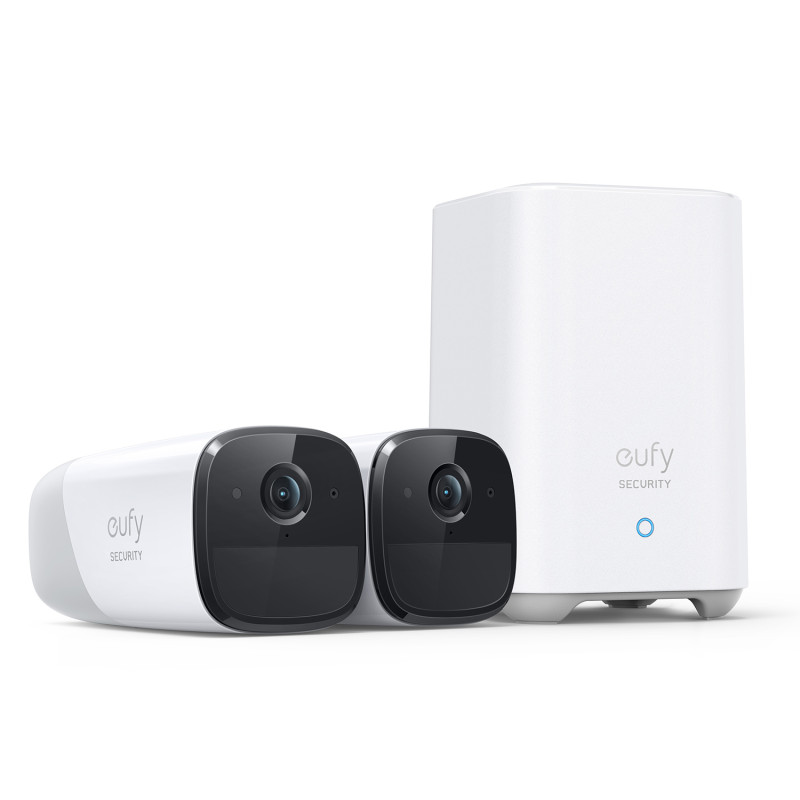Eufy T88513D1 Camaras de Vigilancia eufyCam 2 Pro, 2K Cámara IP Exterior, 365 días de batería, Compatible con HomeKit,