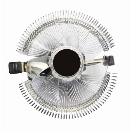 Gembird CPU-HURACAN-X40 CPU-HURACAN-X40, Refrigerador de aire, 9 cm, 800 RPM, 1600 RPM, Transparente