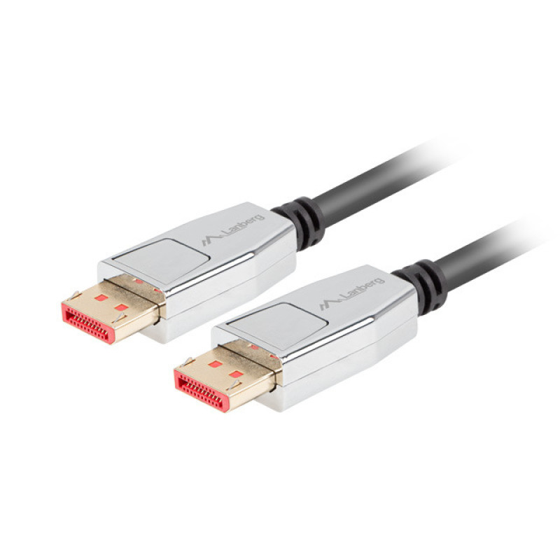 Lanberg CA-DPDP-20CU-0018-BK CA-DPDP-20CU-0018-BK, 1,8 m, DisplayPort, DisplayPort, Macho, Macho, 7680 x 4320 Pixeles