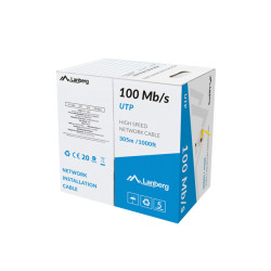 Lanberg LCU5-10CC-0305-Y LCU5-10CC-0305-Y, 305 m, U/UTP (UTP), Amarillo
