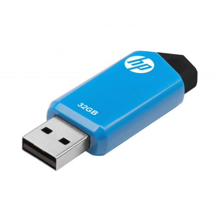 HP HPFD150W-32 v150w, 32 GB, USB tipo A, 2.0, 14 MB/s, Deslizar, Negro, Azul