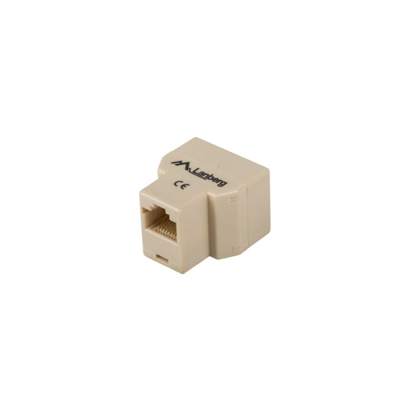 Lanberg AD-RJ45-2RJ45-OU AD-RJ45-2RJ45-OU, Beige, Hembra/Hembra, CE, 1 pieza(s)