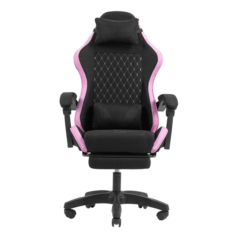 Mars Gaming MGCXFGRPK MGC-X Fabric, Silla para videojuegos de PC, 120 kg, Asiento acolchado, Respaldo acolchado, 190 cm, Negro