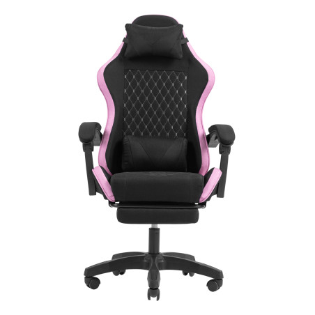 Mars Gaming MGCXFGRPK MGC-X Fabric, Silla para videojuegos de PC, 120 kg, Asiento acolchado, Respaldo acolchado, 190 cm, Negro