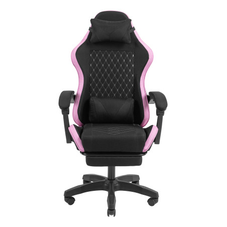 Mars Gaming MGCXFGRPK MGC-X Fabric, Silla para videojuegos de PC, 120 kg, Asiento acolchado, Respaldo acolchado, 190 cm, Negro