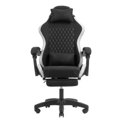Mars Gaming MGCXFGRW MGC-X Fabric, Silla para videojuegos de PC, 120 kg, Asiento acolchado, Respaldo acolchado, 190 cm, Negro