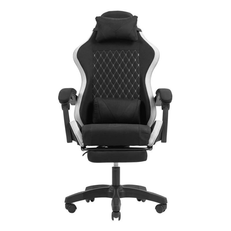 Mars Gaming MGCXFGRW MGC-X Fabric, Silla para videojuegos de PC, 120 kg, Asiento acolchado, Respaldo acolchado, 190 cm, Negro