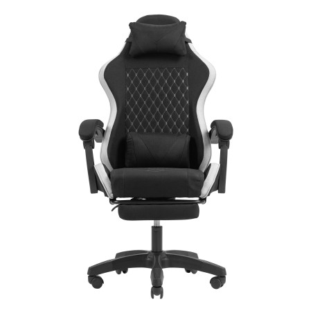 Mars Gaming MGCXFGRW MGC-X Fabric, Silla para videojuegos de PC, 120 kg, Asiento acolchado, Respaldo acolchado, 190 cm, Negro