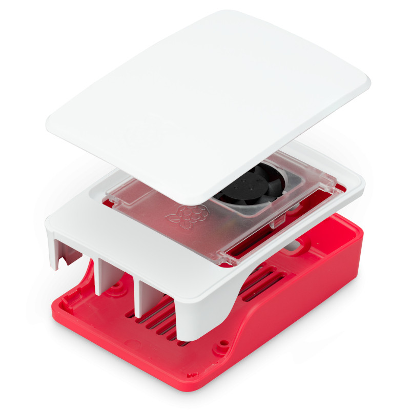Raspberry Pi SC1159 SC1159, Disipador térmico, Raspberry Pi 5, Raspberry Pi, Rojo, Blanco
