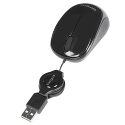 Targus AMU75EU Compact Blue Trace Mouse, Ambidextro, Blue Trace, USB tipo A, 1000 DPI, Negro 2