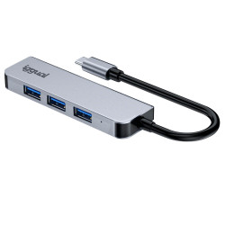 iggual IGG319239 Hub USB 3.0 tipo C x 4 puertos USB-A 3.0, USB 3.2 Gen 1 (3.1 Gen 1) Type-C, USB 3.2 Gen 1 (3.1 Gen 1) Type-A, 2