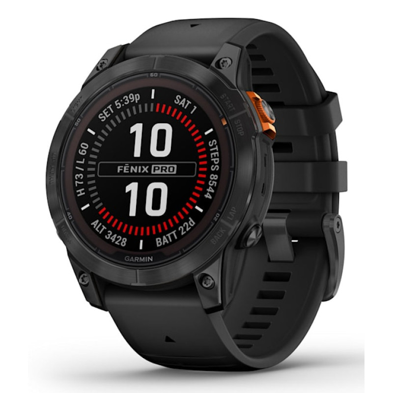 Garmin 010-02777-01 fēnix 7 Pro Solar Edition, 3,3 cm (1.3"), MIP, Pantalla táctil, 32 GB, GPS (satélite), 79 g