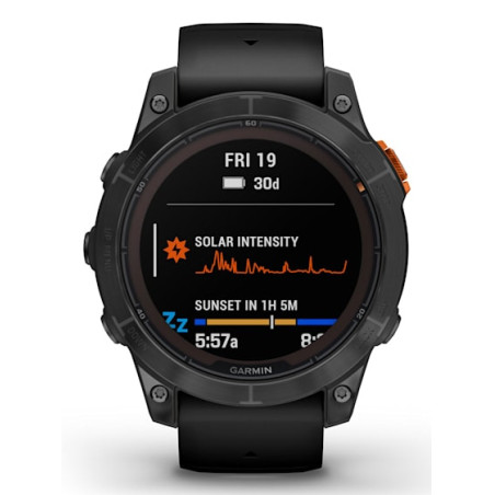 Garmin 010-02777-01 fēnix 7 Pro Solar Edition, 3,3 cm (1.3"), MIP, Pantalla táctil, 32 GB, GPS (satélite), 79 g