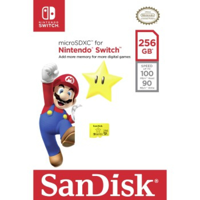 SanDisk SDSQXAO-256G-GNCZN 00183573, 256 GB, MicroSDXC, Clase 10, UHS-I, 100 MB/s, 90 MB/s