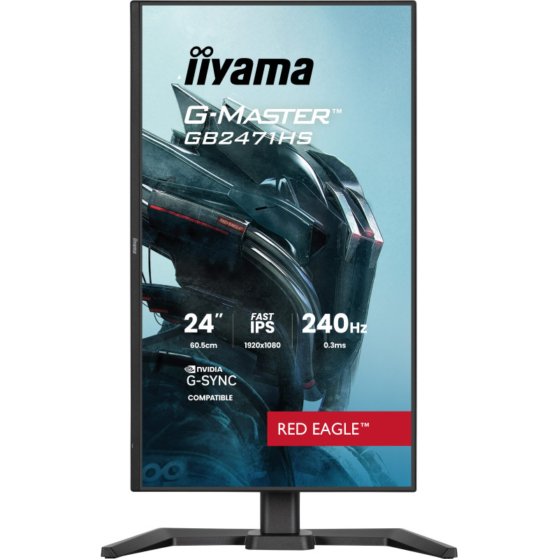 iiyama GB2471HS-B1 G-MASTER GB2471HS-B1, 60,5 cm (23.8"), 1920 x 1080 Pixeles, Full HD, Negro