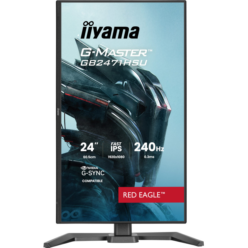 iiyama GB2471HSU-B1 G-MASTER GB2471HSU-B1, 60,5 cm (23.8"), 1920 x 1080 Pixeles, Full HD, Negro