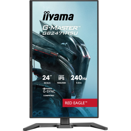iiyama GB2471HSU-B1 G-MASTER GB2471HSU-B1, 60,5 cm (23.8"), 1920 x 1080 Pixeles, Full HD, Negro