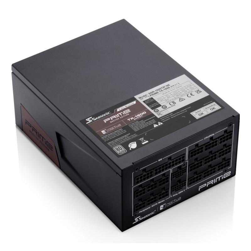 Seasonic SS PRIME TX-1600 EU/ROW Prime TX-1600 Noctua Edition, 1600 W, 100 - 240 V, 50/60 Hz, 15 A, 125 W, 1600 W