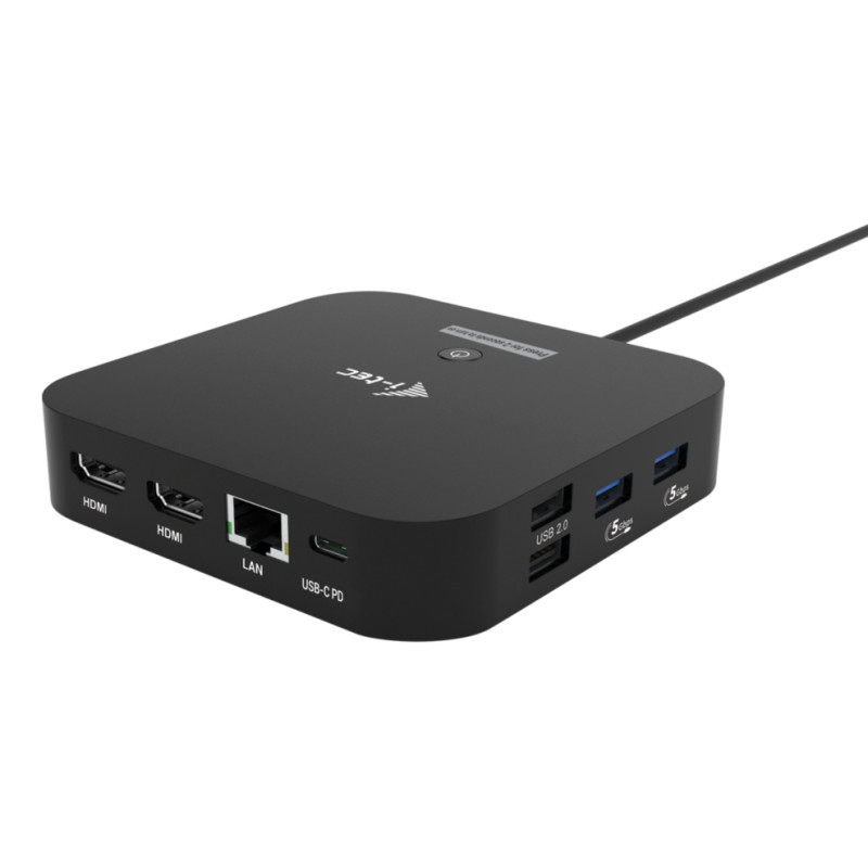 i-tec C31DUALHDMIDOCKPD USB-C Dual HDMI Docking Station with Power Delivery 100 W, Alámbrico, USB 3.2 Gen 2 (3.1 Gen 2)