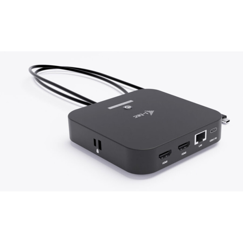 i-tec C31DUALHDMIDOCKPD USB-C Dual HDMI Docking Station with Power Delivery 100 W, Alámbrico, USB 3.2 Gen 2 (3.1 Gen 2)