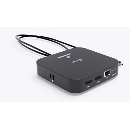 i-tec C31DUALHDMIDOCKPD USB-C Dual HDMI Docking Station with Power Delivery 100 W, Alámbrico, USB 3.2 Gen 2 (3.1 Gen 2)