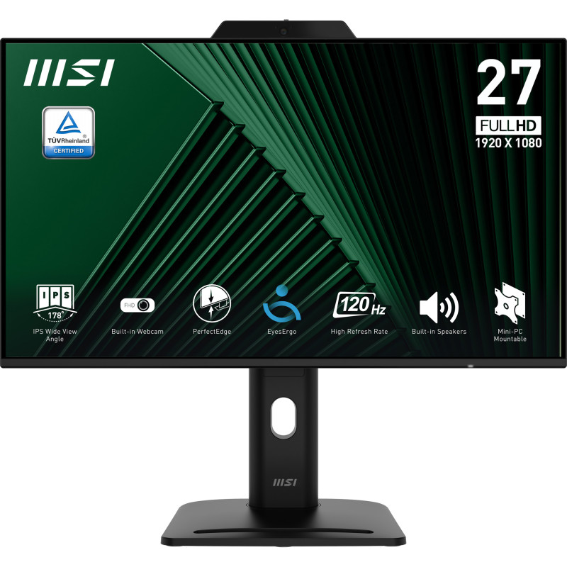 MSI PRO MP272PMG PRO MP272PMG, 68,6 cm (27"), 1920 x 1080 Pixeles, Full HD, LCD, 4 ms, Negro
