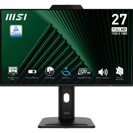 MSI PRO MP272PMG PRO MP272PMG, 68,6 cm (27"), 1920 x 1080 Pixeles, Full HD, LCD, 4 ms, Negro
