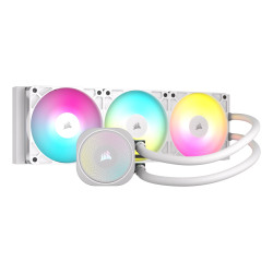Corsair CW-9060095-WW Nautilus 360 RS ARGB Liquid, Sistema de refrigeración líquida todo en uno, 1700 RPM, Blanco