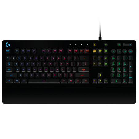 Logitech G 920-008093 G213 Prodigy, Completo (100%), Alámbrico, USB, QWERTY, LED RGB, Negro
