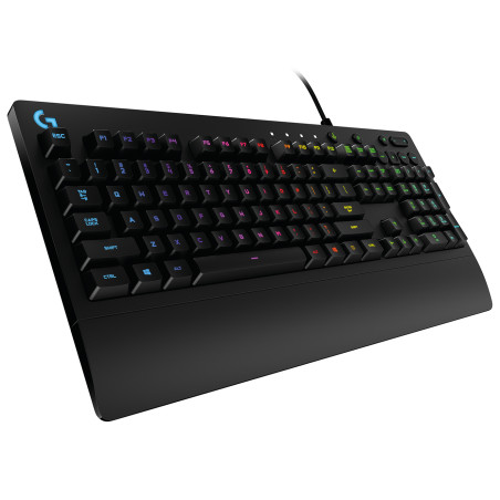 Logitech G 920-008093 G213 Prodigy, Completo (100%), Alámbrico, USB, QWERTY, LED RGB, Negro
