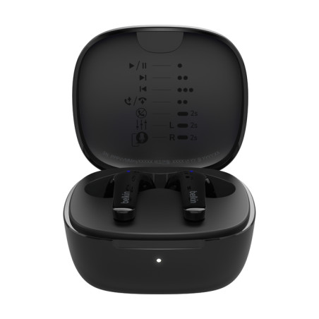 Belkin AUC010BTBK SoundForm Motion, True Wireless Stereo (TWS), Llamadas/Música/Deporte/Uso diario, Auriculares, Negro