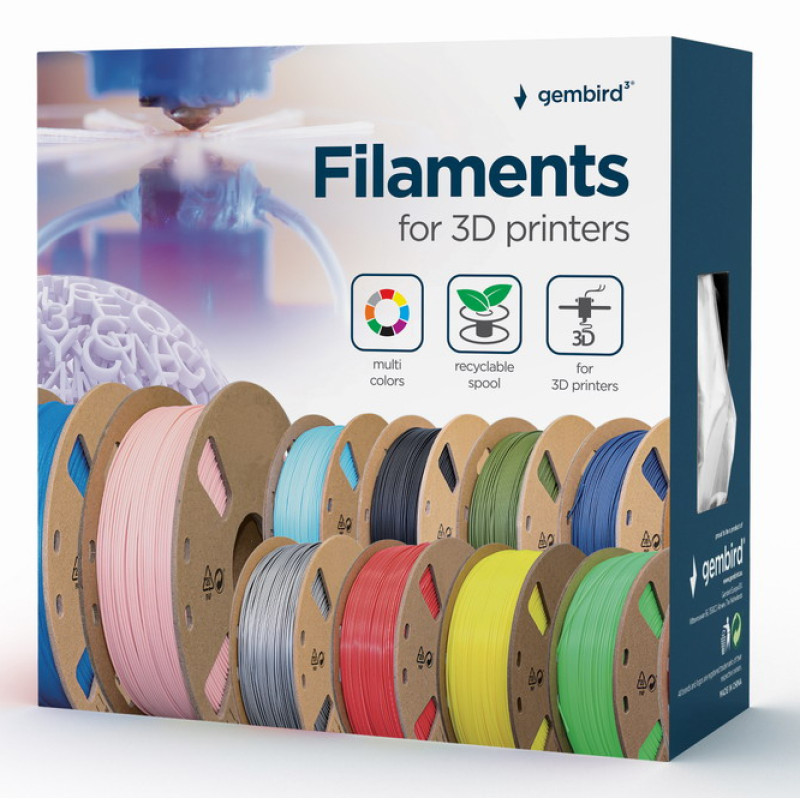 Gembird 3DP-PLA1.75-01-FG 3DP-PLA1.75-01-FG, 1,4 kg