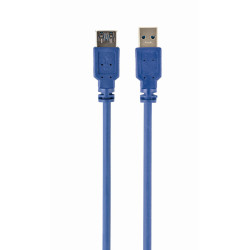 Gembird CCP-USB3-AMAF-6 CCP-USB3-AMAF-6, 1,8 m, USB A, USB A, Macho/Hembra, Azul