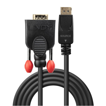 Lindy 41943 41943, 3 m, VGA (D-Sub), DisplayPort, Macho, Macho, Oro