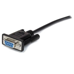 StarTech.com MXT1003MBK Cable 3m Extensión Directo Straight Through Serie Serial RS232 Vídeo EGA DB9 Macho a Hembra, Negro, 3 2