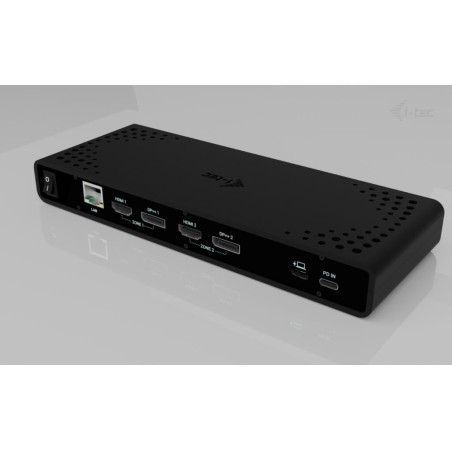 i-tec CADUA4KDOCKPDB Universal Dual 4K Display Docking Station + Power Delivery 85W, Alámbrico, USB 3.2 Gen 1 (3.1 Gen 1)