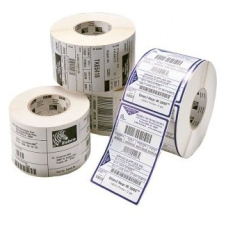 Zebra 3006777-T Z-Perform 1000D, Blanco, Permanent Adhesive, Etiqueta troquelada, Rodillo, Papel, Térmica directa