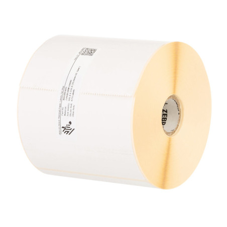 Zebra 3006777-T Z-Perform 1000D, Blanco, Permanent Adhesive, Etiqueta troquelada, Rodillo, Papel, Térmica directa