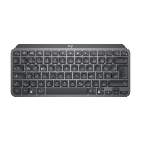 Logitech 920-010479 Master MX Keys Mini, Mini, Inalámbrico, RF Wireless + Bluetooth, QWERTZ, LED, Grafito