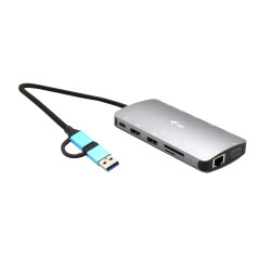 i-tec CANANOTDOCKPD USB 3.0 USB-C/Thunderbolt 3x Display Metal Nano Dock with LAN + Power Delivery 100 W, Alámbrico, USB 3.2